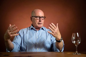 Billionaire and Holcim Ltd. shareholder Thomas Schmidheiny gestures during an interview (Photographer-Philipp Schmidli-Bloomberg)